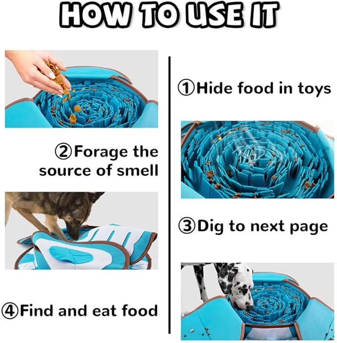 Snuffle Mat for Dogs — Foraging Enrichment Feeding Mat