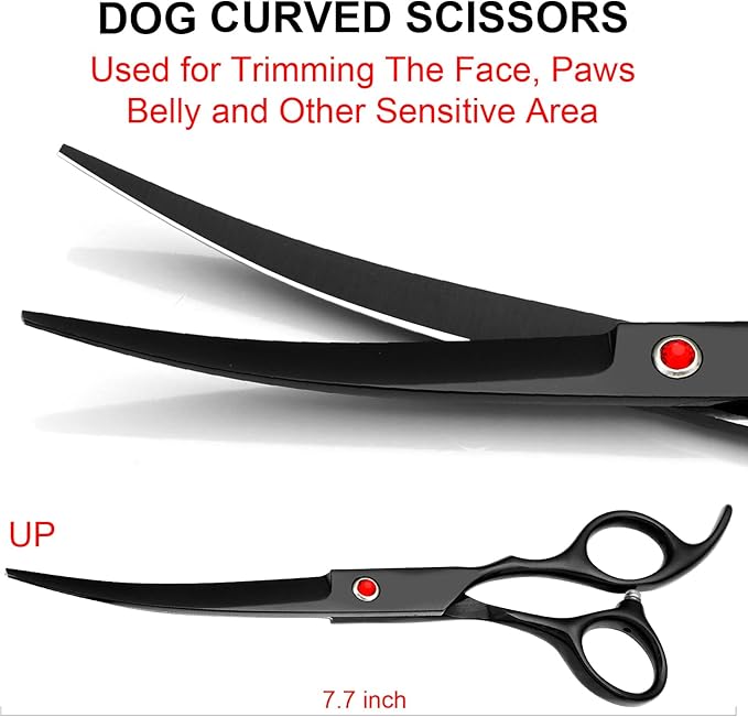 5-Piece Professional Pet Grooming Scissors Set