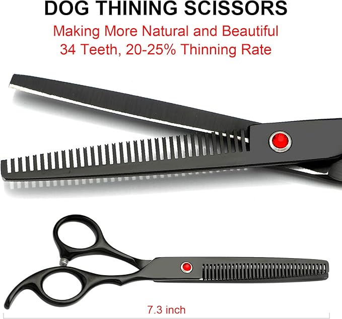 5-Piece Professional Pet Grooming Scissors Set