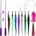 Feather Wand Cat Teaser Toy — Retractable 100cm Wand LUSHYLIFE