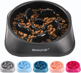 Slow Feed Dog Bowl | Interactive Puzzle Feeder Anti-Gulp LUSHYLIFE