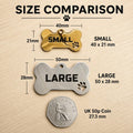 Custom Personalized Pet Name ID Tag — Engraved Metal LUSHYLIFE