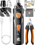 Quiet Electric Dog Nail Grinder — Recahargeable Nail Trimmer LUSHYLIFE