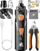 Quiet Electric Dog Nail Grinder — Rechargeable Nail Trimmer