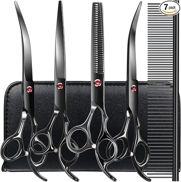 5-Piece Professional Pet Grooming Scissors Set