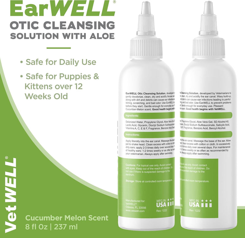 Pet Ear Cleaning Solution — Gentle Vet-Approved Formula