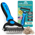 Professional Double-Sided Deshedding Brush for Dogs & Cats LUSHYLIFE