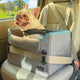 Dog Car Booster Seat — Safety Buckle, Elevated View