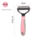 Professional Double-Sided Deshedding Brush for Dogs & Cats LUSHYLIFE