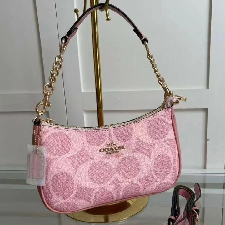 COACH Teri Shoulder Bag In Signature Canvas White/Chalk