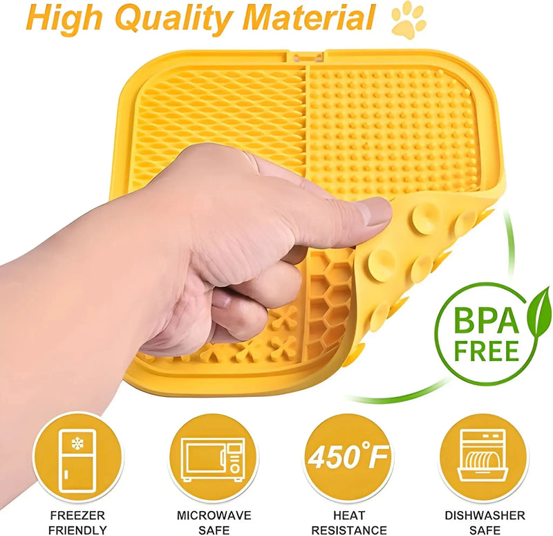 Dog Lick Mat Slow Feeder | Silicone Licking Pad